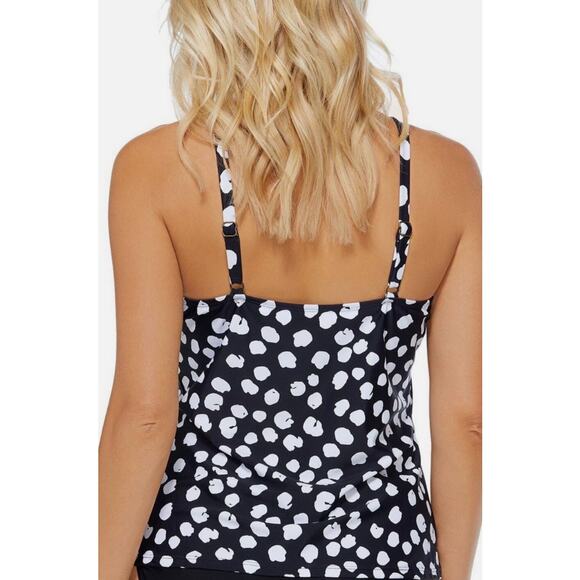 Island Escape Cali Adjustable Underwire Tankini Top 10 NWT - Picture 2 of 2